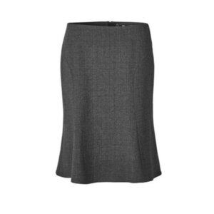 Cleo Charcoal Flippy Suiting Skirt Size 6